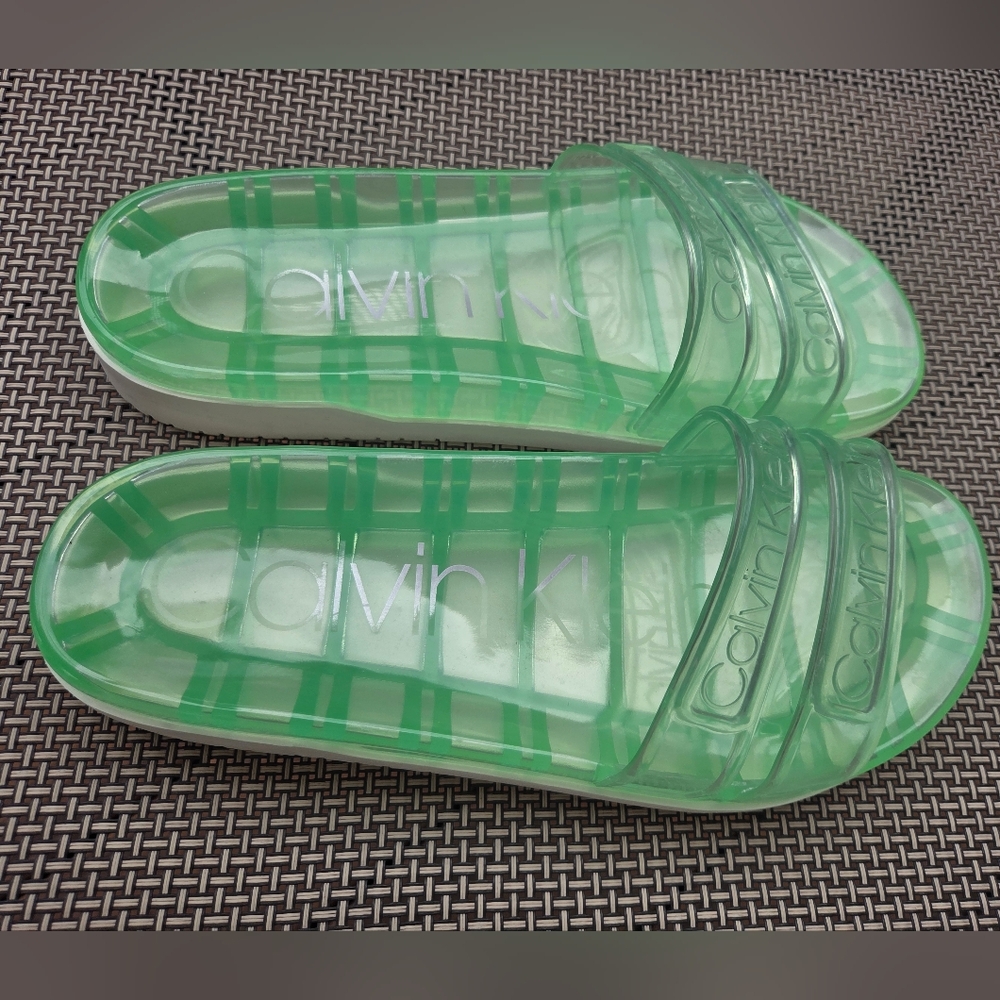 Calvin Klein Tobi Slides Jelly Sandals Size 8